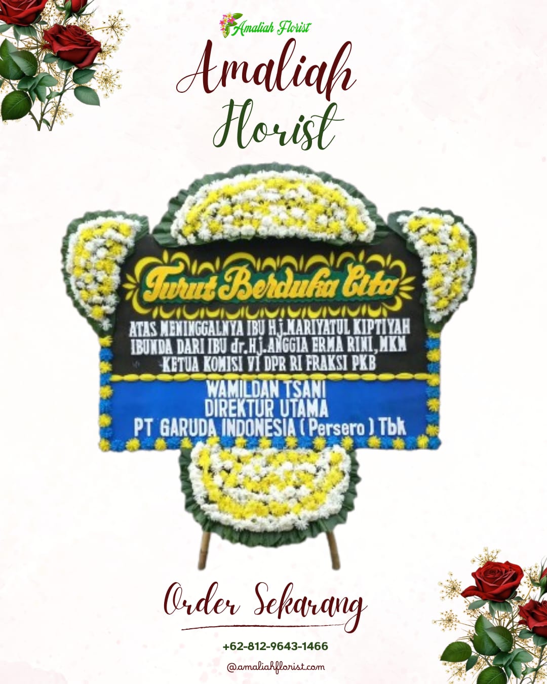 Papan Bunga Duka Mayang
